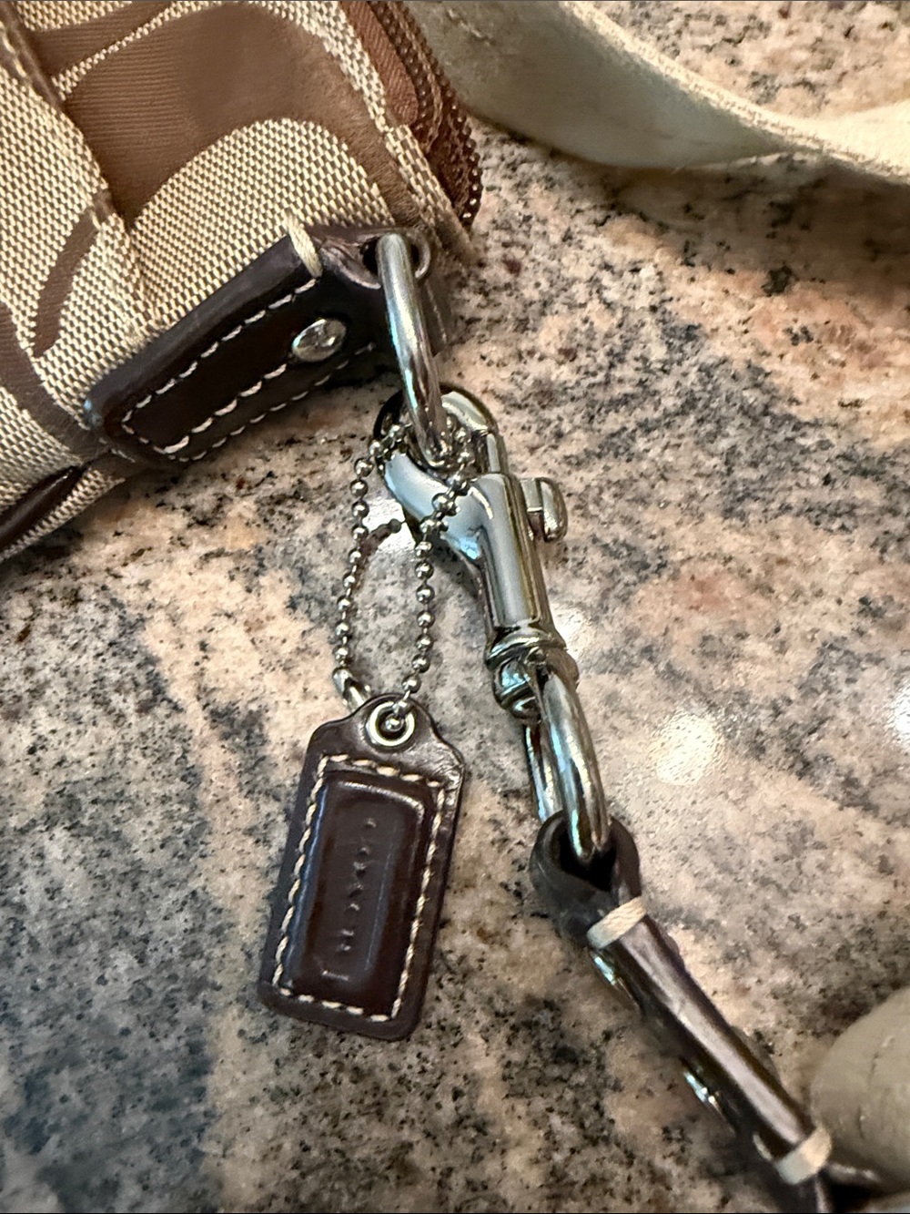 Coach Tan and Brown Signature Canvas Messenger Bag - Picture 5 of 7